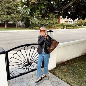 Pamela McCoy Real Leather Jacket S Black Black